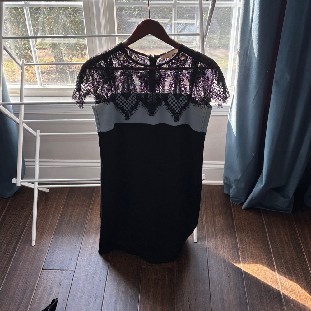 Maje Black Lace dress sz 2 in maje sizing